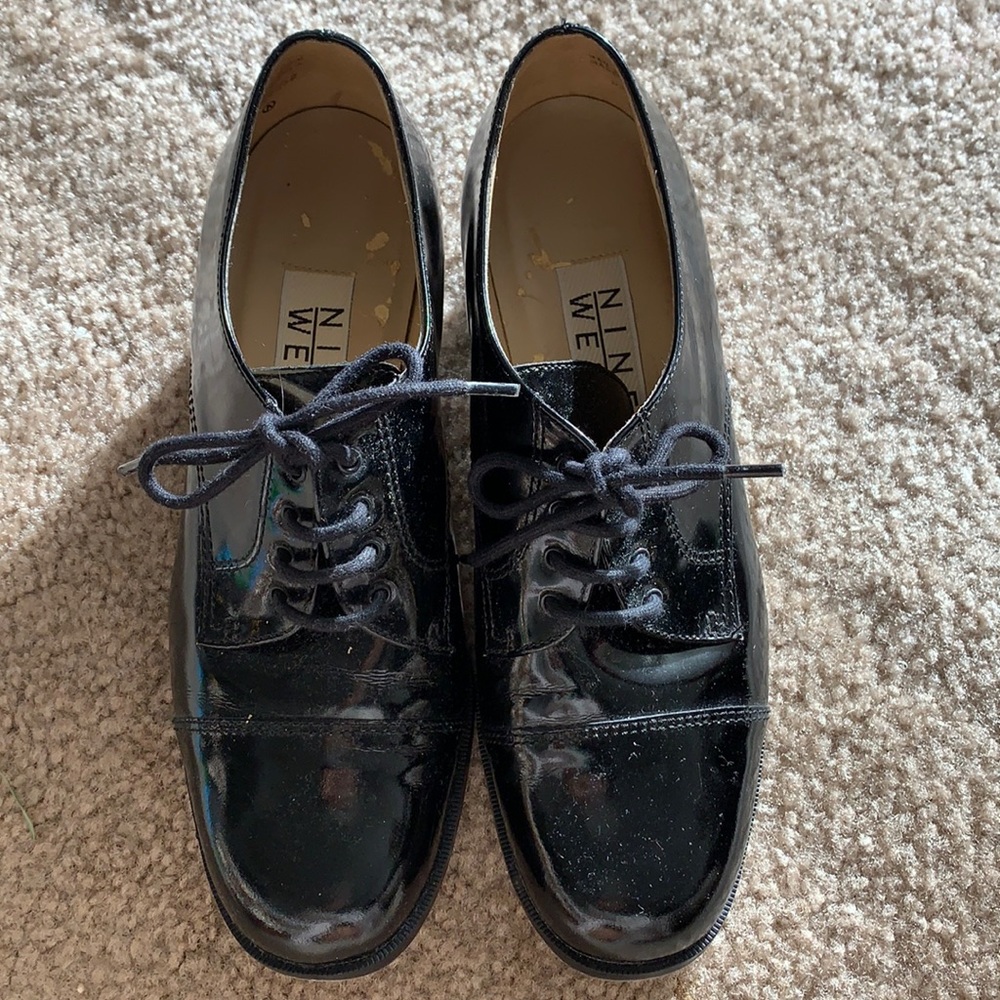 Vintage patent leather Nine West Oxfords